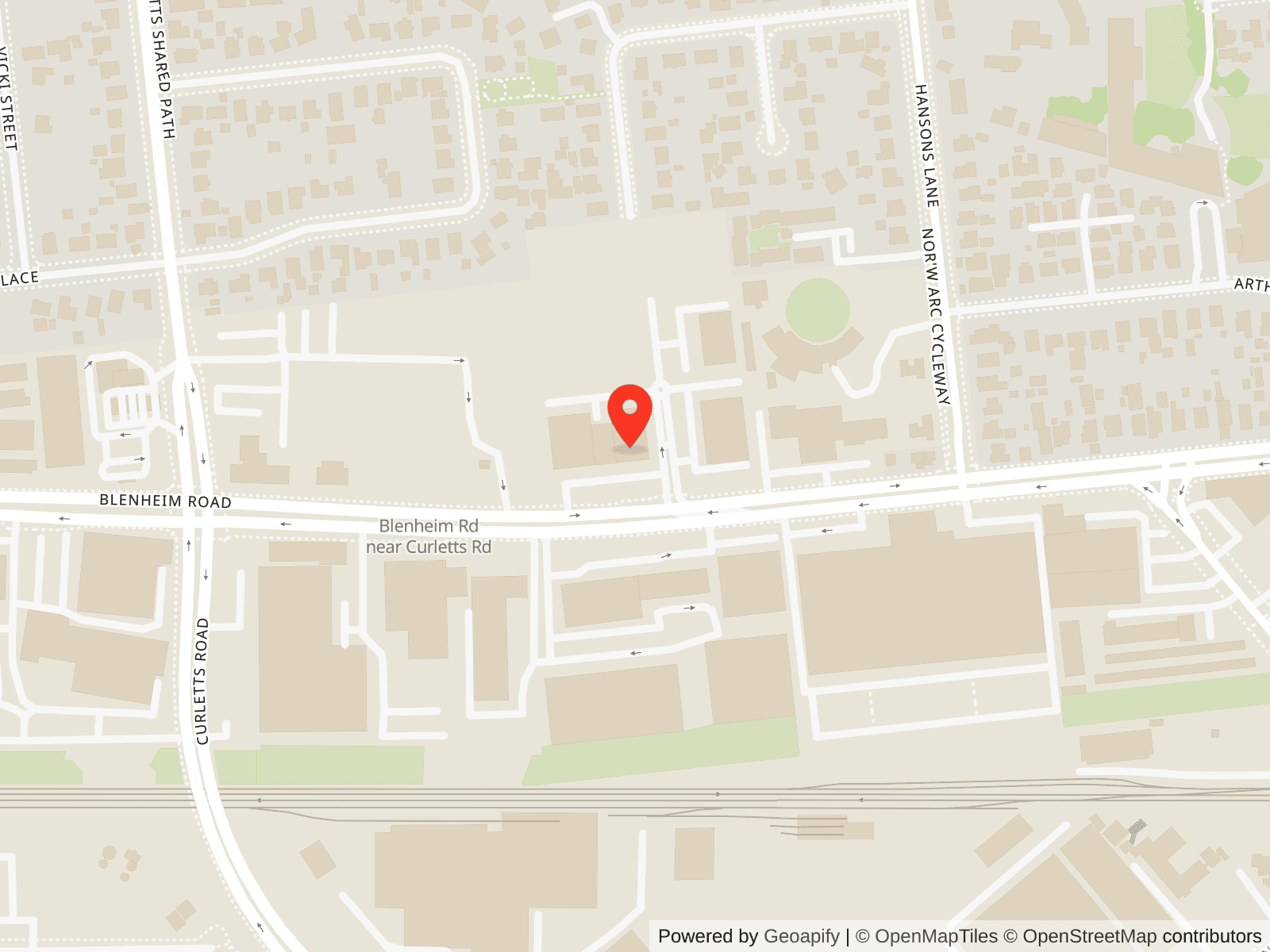 Map showing The Pawn Shop at 396 Blenheim Road, Upper Riccarton, Christchurch 8041