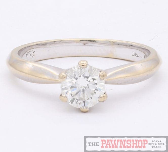 Modern 0.54ct TDW Diamond Solitaire Ring - $4,100
