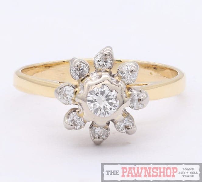 Modern 0.36ct TDW Diamond Cluster Ring - $3,400