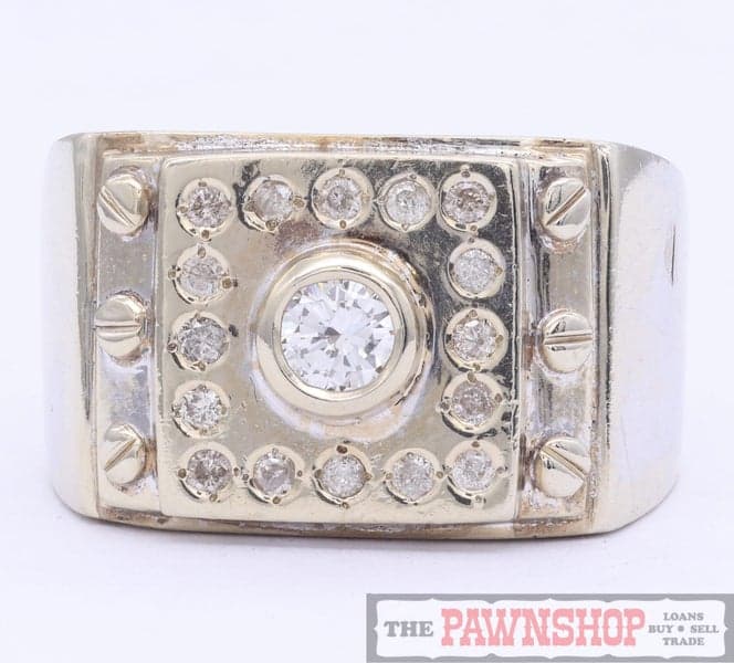 17-Stone 14CT White Gold Diamond Ring