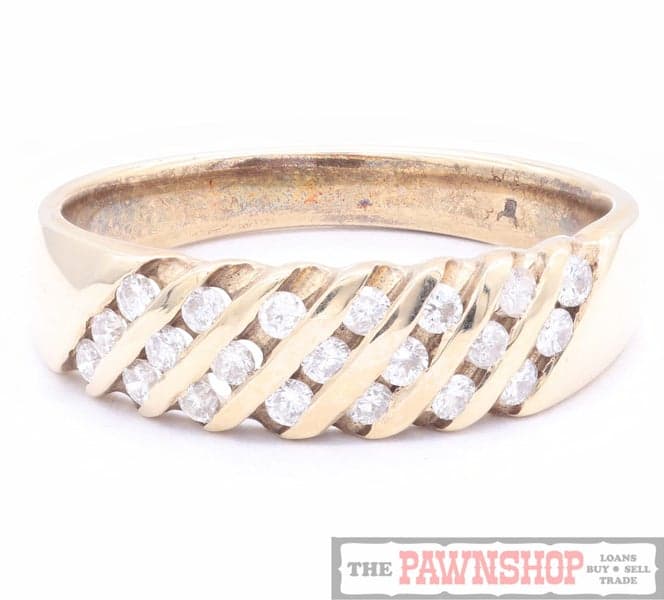 21-Stone Diamond 9CT Yellow Gold Dress Ring