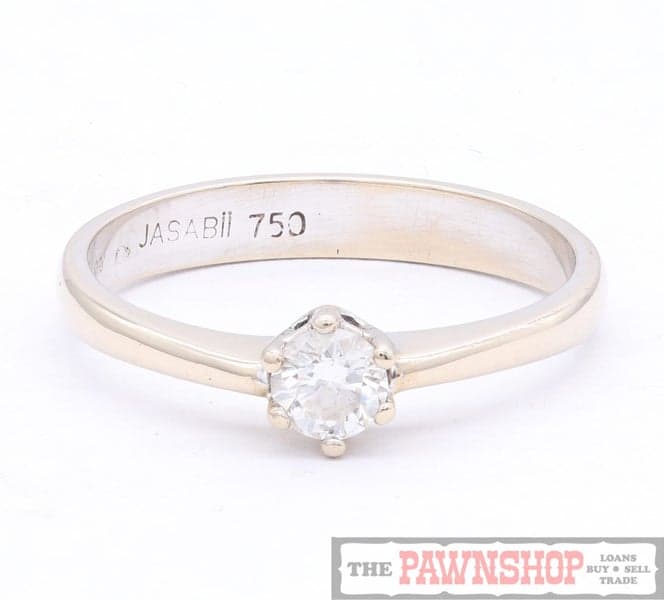 Diamond Solitaire 18CT White Gold Ring
