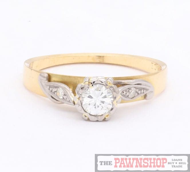 18ct 0.32ct TDW Diamond Solitaire Ring - $3,500