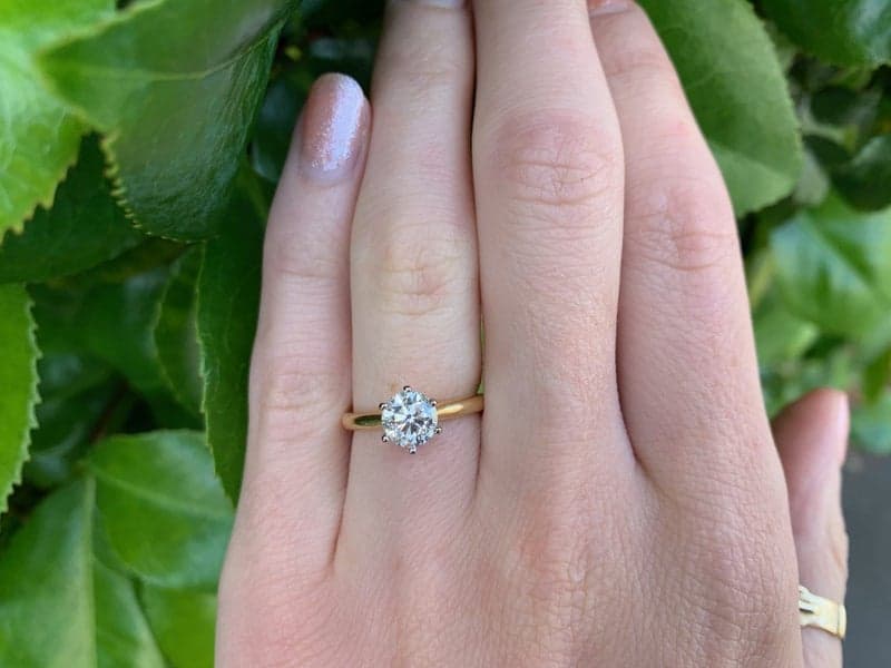 18ct Yellow Gold 1.01ct Diamond Solitaire Ring ~ $11,000!