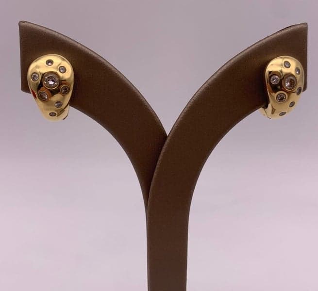 18ct Yellow Gold 0.50ct TDW Diamond Huggie Hoop Earrings ~ $5,200!