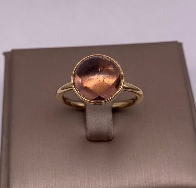 Pandora 14ct Yellow Gold Poetic Droplet Ring