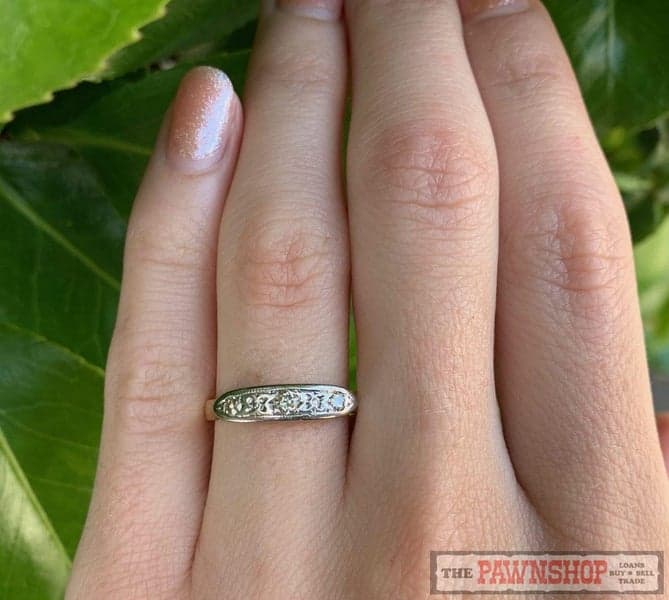 Vintage Style 18ct Yellow Gold 0.30ct TDW 3 Stone Diamond Ring ~ $4,000!