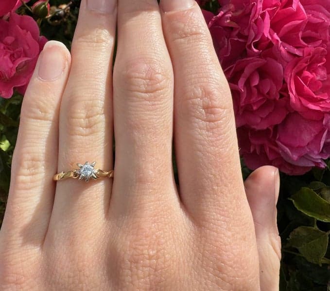 18ct Yellow Gold 0.15ct VVS1 Diamond Solitaire Ring ~ $5,900!