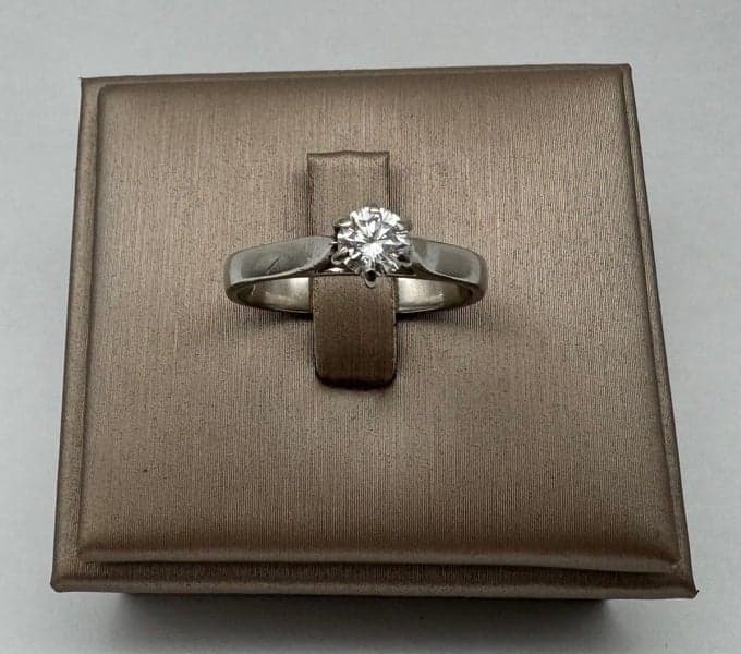 Platinum 0.33ct VVS2 Diamond Solitaire Ring ~ $5,800!