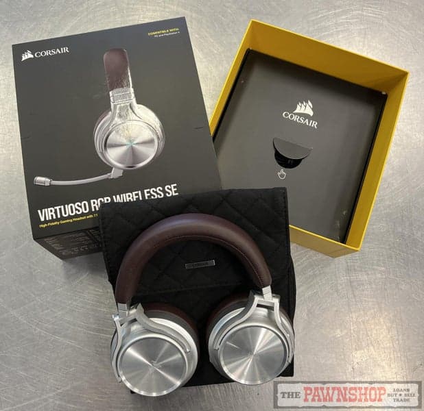 Corsair Virtuoso SE Wireless High-Fidelity RGB 7.1 Gaming Headset - Espresso