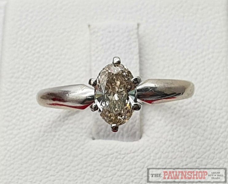 0.60ct TWD Diamond Solitaire Ring in 14ct White Gold $5,700