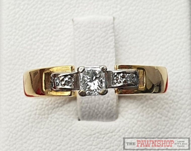 0.30ct TWD Diamond Solitaire Ring in 18ct Yellow Gold $5,600
