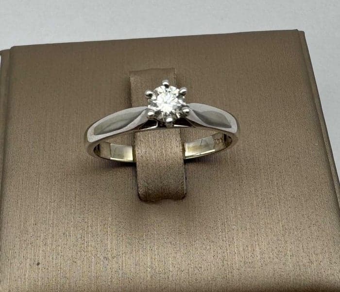 18ct White Gold 0.20ct Diamond Solitaire Ring ~ $3,200!
