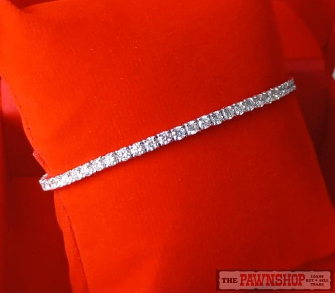 NEW! 5.19ct Laboratory Grown Diamond Tennis Bracelet in 14ct White Gold. $8, 400