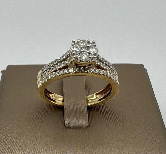 9ct Yellow Gold 0.50ct TDW Diamond Ring Set ~ $2,200!