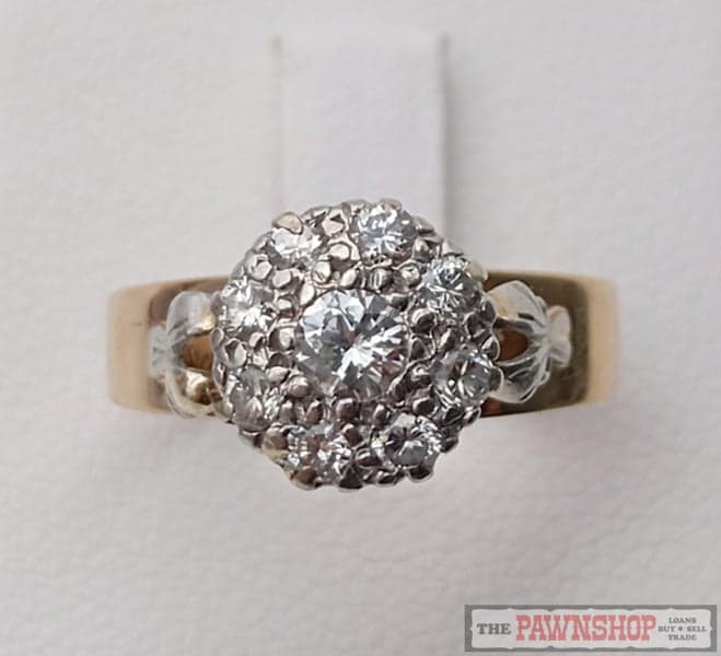 Handmade 0.50ct TDW Diamond Cluster Ring in 18ct Yellow Gold $6,200