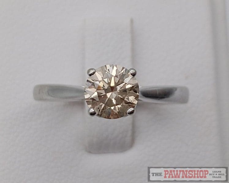 1.00ct TDW Diamond Solitaire Ring in 10ct White Gold $5,000