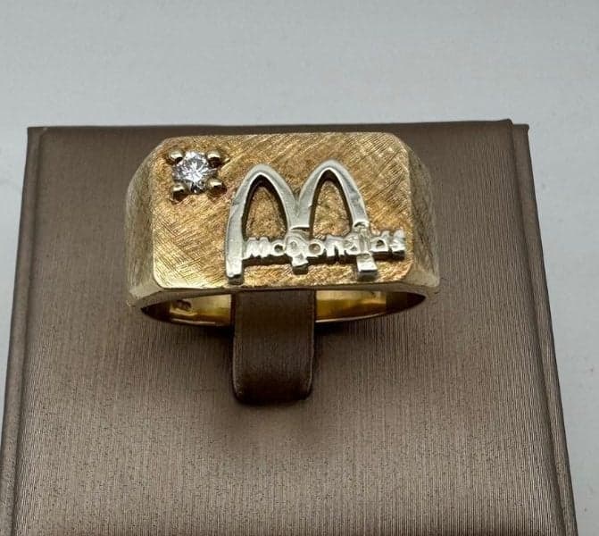 9ct Yellow Gold Diamond McDonald's Dress Ring ~ $4,000!