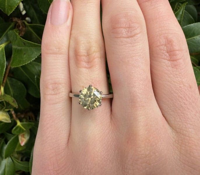 Platinum 2.35ct Diamond Solitaire Ring ~ $12,750!