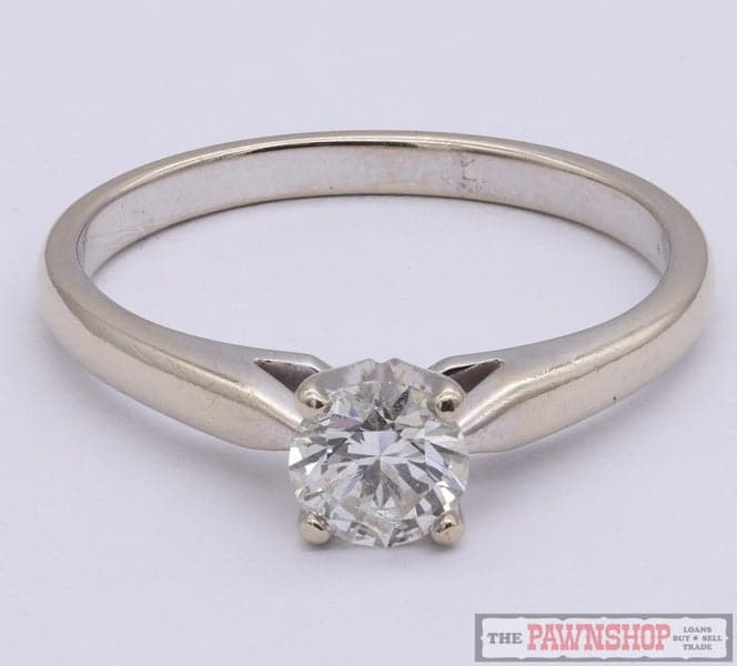 14ct White Gold 0.56ct TDW Diamond Solitaire Ring ~ $5,000