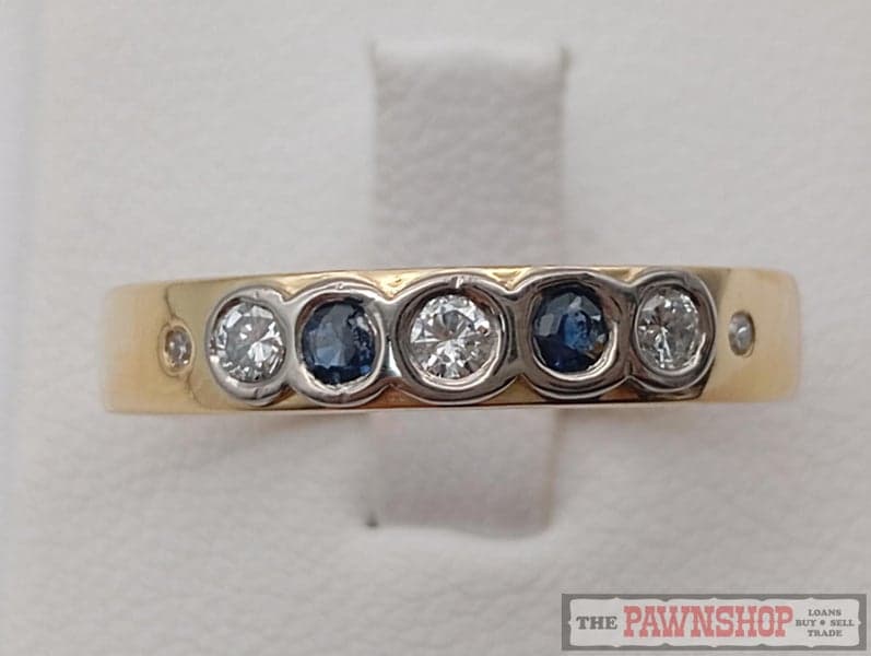 Sapphire and Diamond Dress Ring in 18ct Yellow Gold $3,600