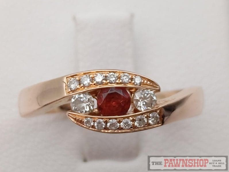 Citrine and Diamond Dress Ring in 18ct Rose Gold $3,200