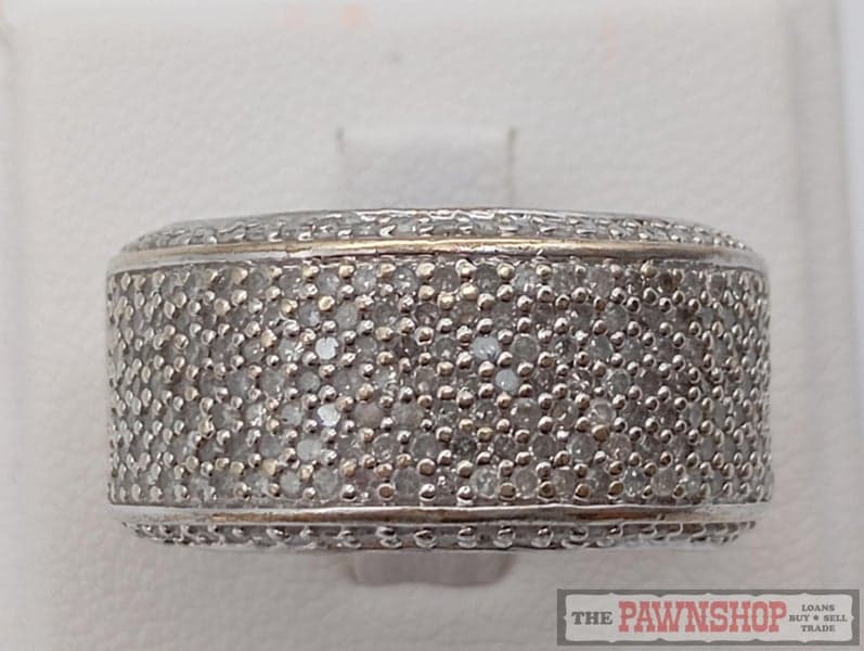 1.00ct TDW Pave Diamond Dress Ring in 9ct Yellow Gold $3,000