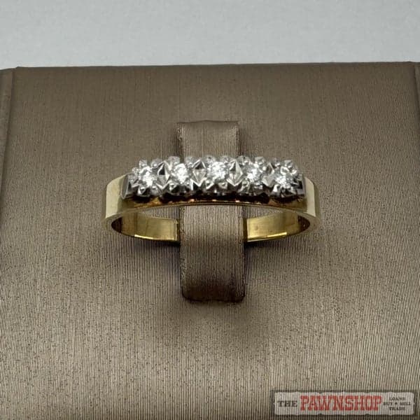9ct Yellow Gold 0.10ct TDW Diamond Dress Ring ~ $1,950!
