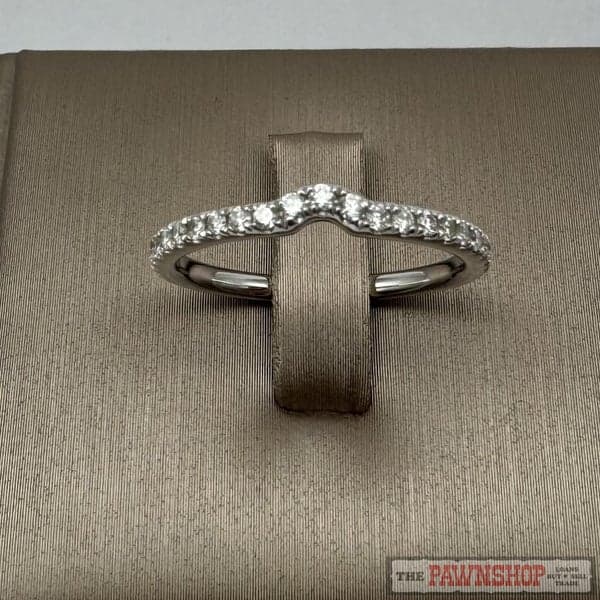 18ct White Gold 0.27ct TDW Diamond Curved Band ~ $2,200!