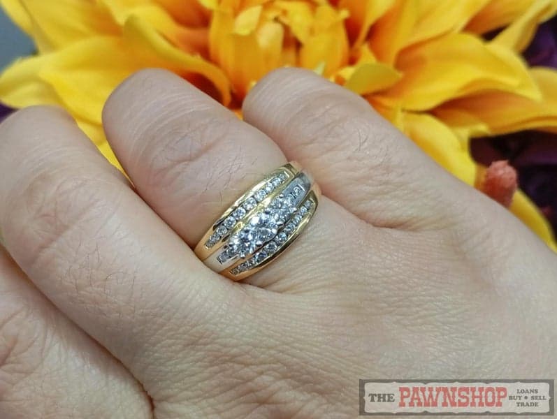 Diamond Dress Ring in 18ct Yellow and White Gold $6,200