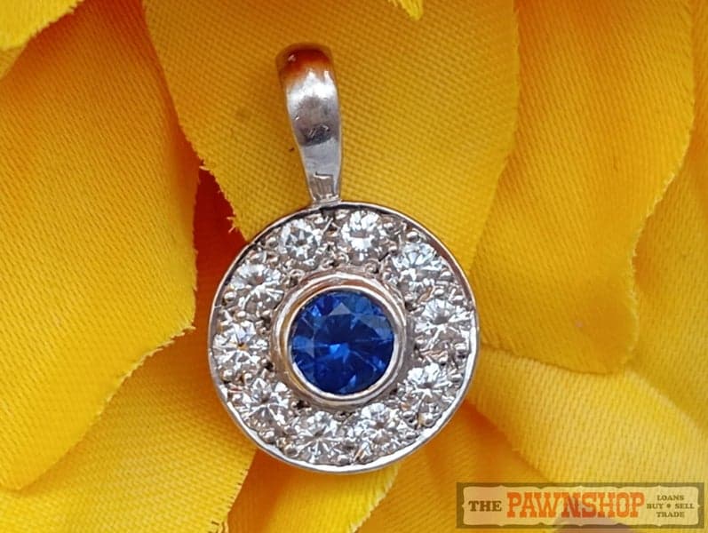 0.55ct TW Sapphire and 0.50ct TW Diamond Pendant $8,900