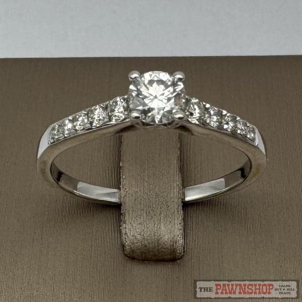 18ct White Gold 0.50ct TDW Diamond Solitaire Ring ~ $4,600!