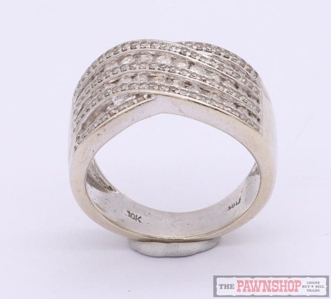 10ct White Gold Diamond Dress Ring TDW 1.00ct ~ $3,600!