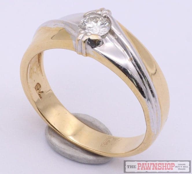 18ct Yellow Gold Diamond Solitaire Ring 0.25ct ~ $4,000!
