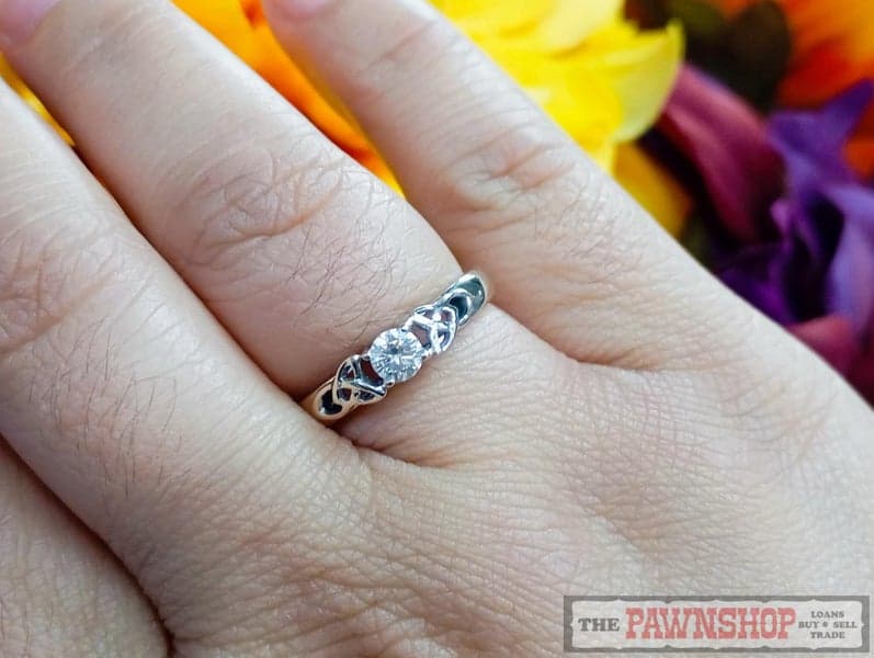 0.25ct TDW Diamond Solitaire Ring in 18ct White Gold $3,850