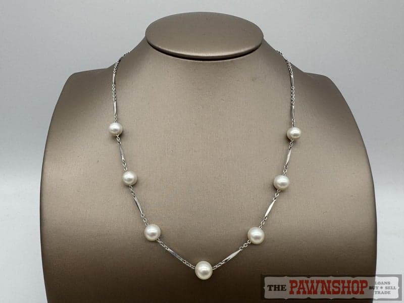 14ct White Gold Akoya Pearl Necklace ~ $6,000!