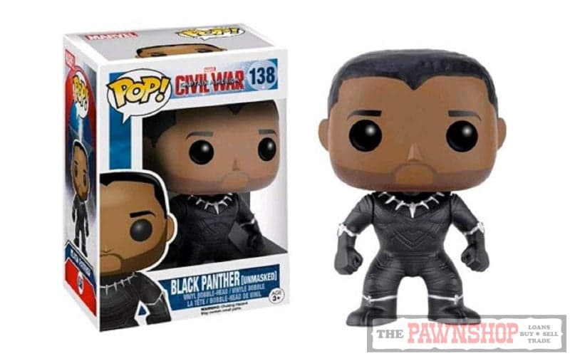 Funko Pop! #138 Marvel Captain America Civil War ~ Black Panther Unmasked
