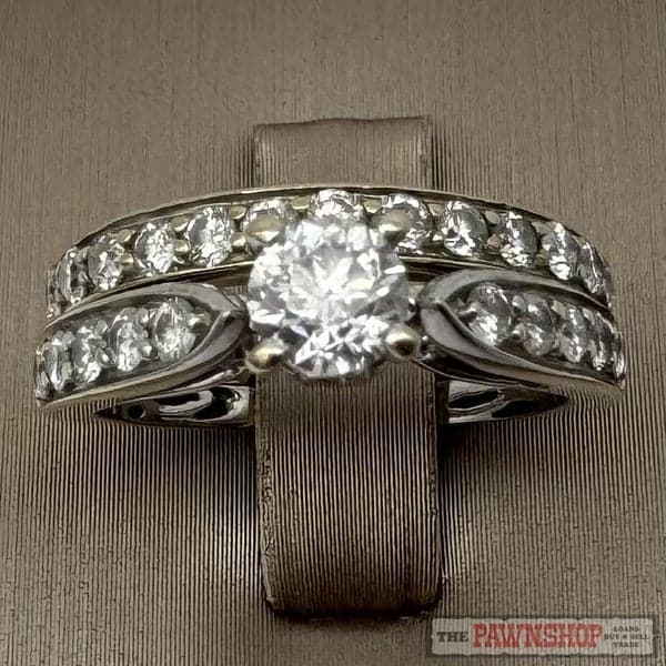 18ct White Gold 0.80ct TDW Diamond Solitaire Ring Set ~ $6,000!