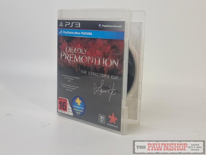 Deadly Premonition " The Directors Cut " Rare Game.. PS3