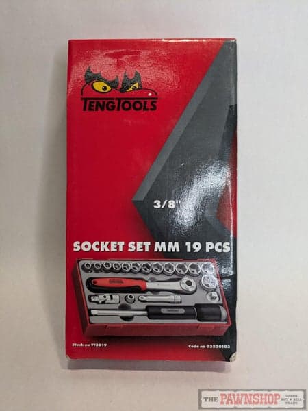 TengTools TT3819 3/8" 19 Piece Socket Set TT1 Tray 8-22mm 03520103