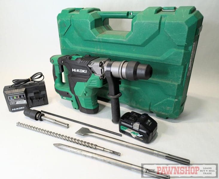 Hikoki DH36DMA 36V 40mm SDS-MAX Rotary Hammer + Charger + Multivolt Battery Kit