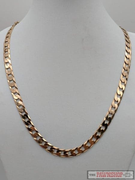 Curb Link Chain in 9ct Yellow Gold 33.6 Grams 55CM
