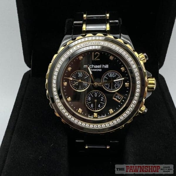 Michael Hill 1/2 Carat of Diamonds Ceramic Chronograph Watch