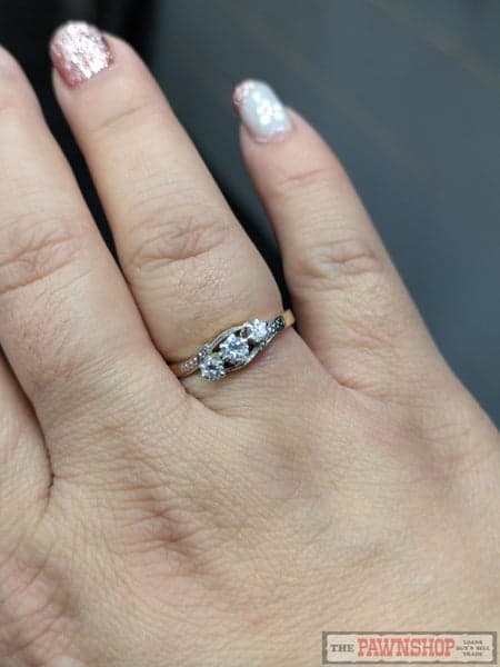 CLEARANCE!!! Handmade Three Stone Diamond Ring in 18ct and Platinum $4,800