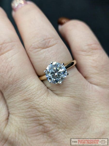 3.01ct TDW Laboratory Grown Diamond Solitaire in 18ct Yellow Gold $11,400