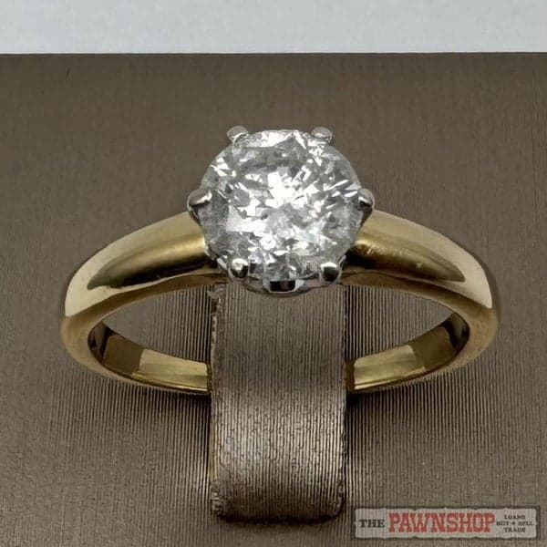 18ct Yellow Gold 1.0ct Diamond Solitaire Ring ~ $9,000!