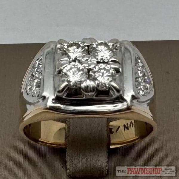 12ct Yellow Gold 1.0ct TDW Diamond Dress Ring ~ $9,900!