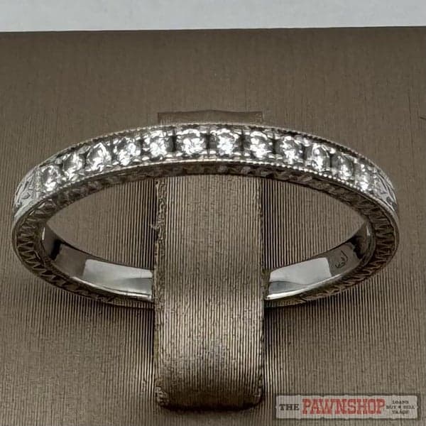 18ct White Gold Diamond Band Ring ~ $4,100!