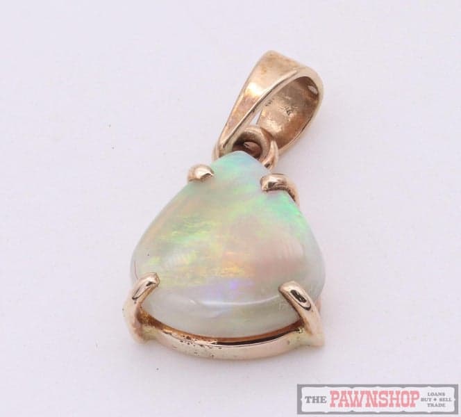 9ct Rose Gold Opal Pear Shaped Pendant 1.00ct ~ $1,900!