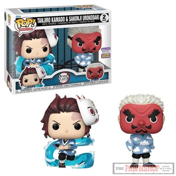 Funko Pop! Tanjiro Kamado and Sakonji Urokodaki "Limited Edition"